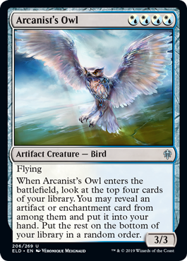 Arcanist's Owl - Throne of Eldraine - U - 206