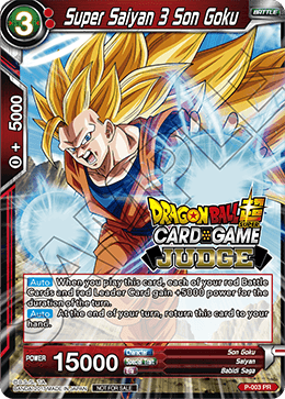 Super Saiyan 3 Son Goku - Judge Promotion Cards - Promo - P-003