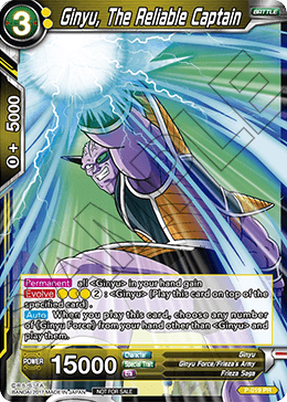 Ginyu, The Reliable Captain (Foil Version) - Promotion Cards - Promo - P-019