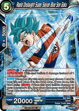 Rapid Onslaught Super Saiyan Blue Son Goku - Promotion Cards - Promo - P-022