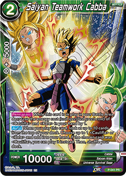 Saiyan Teamwork Cabba (Alternate Art) - Special Anniversary Set - Promo - P-041