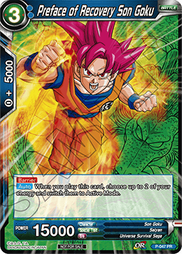 Preface of Recovery Son Goku (Event Pack 2 - 2018) - Promotion Cards - Promo - P-047_PR