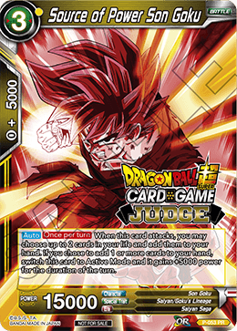 Source of Power Son Goku - Judge Promotion Cards - Promo - P-053