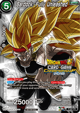 Bardock, Fully Unleashed - Tournament Promotion Cards - Promo - P-067