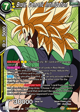 Broly, Demonic Intimidation (Broly Pack Vol. 3) - Promotion Cards - Promo - P-110