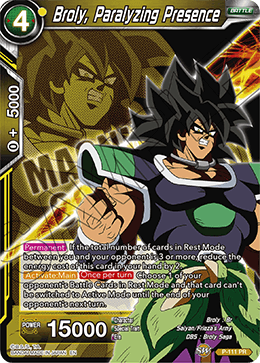 Broly, Paralyzing Presence - Expansion Deck Box Set 08: Magnificent Collection - Forsaken Warrior - Promo - P-111