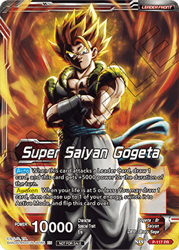 Super Saiyan Gogeta // SSB Gogeta, Fusion Transcendent - Promotion Cards - Promo - P-117