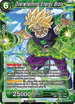 Overwhelming Energy Broly (Series 7 Super Dash Pack) - Promotion Cards - Promo - P-136