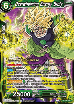 Overwhelming Energy Broly (Alt Art) - Promotion Cards - Promo - P-136