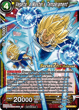 Vegeta, a Master's Temperament (Alt Art) - Promotion Cards - Promo - P-137