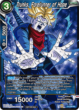 Trunks, Forerunner of Hope - Promotion Cards - Promo - P-139