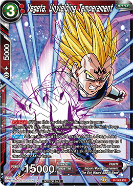 Vegeta, Unyielding Temperament (Power Booster: World Martial Arts Tournament) - Promotion Cards - Promo - P-143