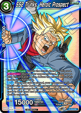 SS2 Trunks, Heroic Prospect (Alternate Art) - Promotion Cards - Promo - P-219