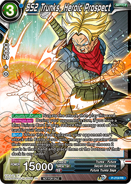 SS2 Trunks, Heroic Prospect (Event Pack 08) - Tournament Promotion Cards - Promo - P-219