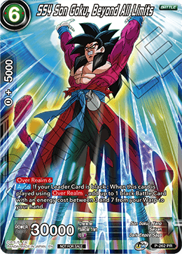 SS4 Son Goku, Beyond All Limits - Mythic Booster - Rare - P-262