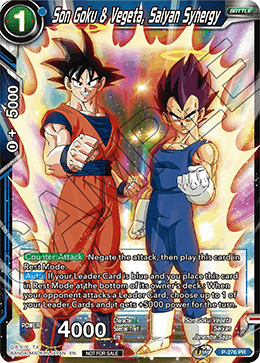 Son Goku & Vegeta, Saiyan Synergy (Unison Warrior Series Tournament Pack Vol.3) - Tournament Promotion Cards - Promo - P-276