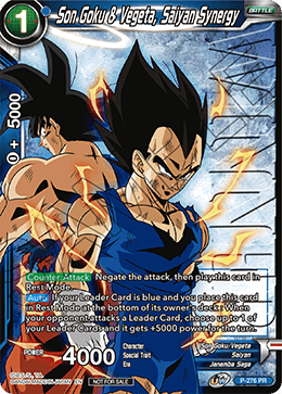 Son Goku & Vegeta, Saiyan Synergy (Unison Warrior Series Tournament Pack Vol.3) (Winner Stamped) - Tournament Promotion Cards - Promo - P-276