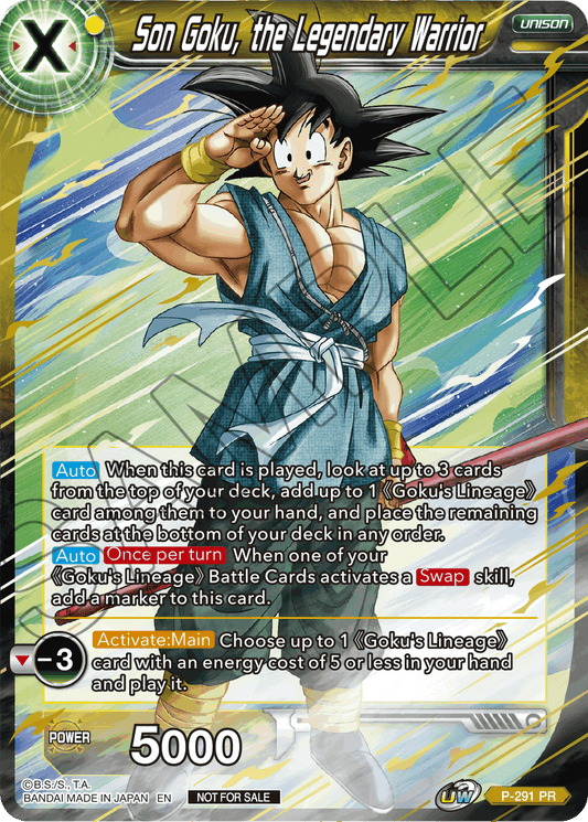 Son Goku, the Legendary Warrior - Promotion Cards - Promo - P-291