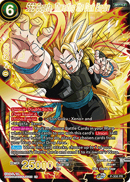 SS3 Gogeta, Thwarting the Dark Empire (Gold Stamped) - Mythic Booster - Rare - P-308