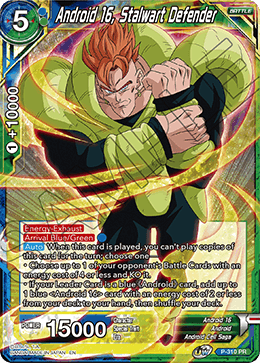 Android 16, Stalwart Defender - Promotion Cards - Promo - P-310
