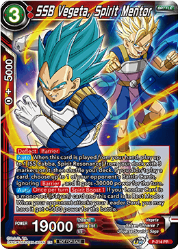 SSB Vegeta, Spirit Mentor - Tournament Promotion Cards - Promo - P-314