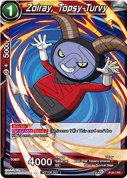 Zoiray, Topsy-Turvy - Tournament Promotion Cards - Promo - P-317