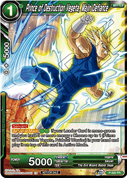 Prince of Destruction Vegeta, Majin Defiance - Tournament Promotion Cards - Promo - P-320