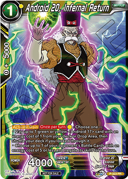 Android 20, Infernal Return - Tournament Promotion Cards - Promo - P-323