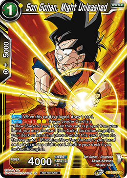 Son Gohan, Might Unleashed - Tournament Promotion Cards - Promo - P-349