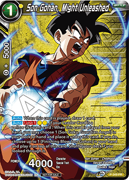 Son Gohan, Might Unleashed (Winner Stamped) - Tournament Promotion Cards - Promo - P-349