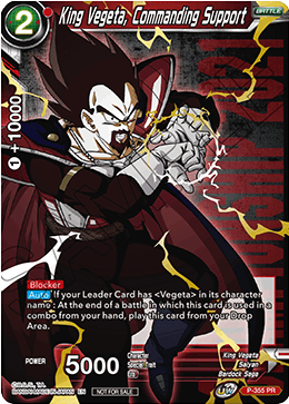 King Vegeta, Commanding Support (Championship Pack 2021 Vol.3) - Promotion Cards - Promo - P-355