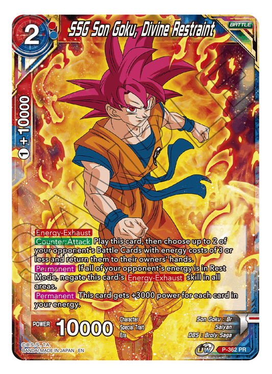 SSG Son Goku, Divine Restraint - Promotion Cards - Promo - P-362