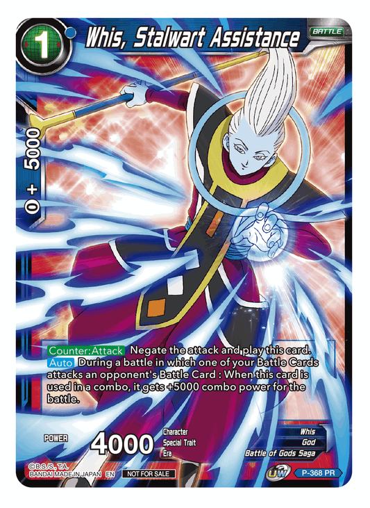 Whis, Stalwart Assistance (Tournament Pack Vol. 7) - Tournament Promotion Cards - Promo - P-368