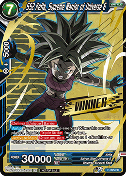 SS2 Kefla, Supreme Warrior of Universe 6 (Winner Stamped) (Championship Pack 2022 Vol.1) - Promotion Cards - Promo - P-395