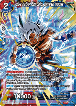 Ultra Instinct Son Goku, Universal Impulse - Universal Onslaught - Starter Rare - SD11-03