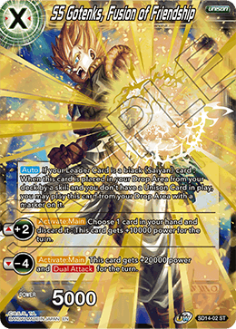 SS Gotenks, Fusion of Friendship - Rise of the Unison Warrior - Starter Rare - SD14-02