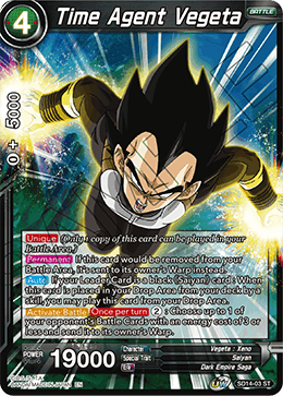 Time Agent Vegeta - Rise of the Unison Warrior - Starter Rare - SD14-03