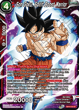 Son Goku, Spirit Boost Warrior - Cross Spirits - Starter Rare - SD15-03