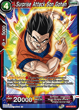 Surprise Attack Son Gohan - Cross Spirits - Starter Rare - SD15-04