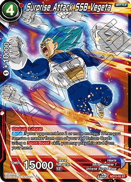 Surprise Attack SSB Vegeta - Cross Spirits - Starter Rare - SD15-05