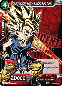 Unbreakable Super Saiyan Son Goku - Expansion Deck Box Set 07: Magnificent Collection - Fusion Hero - Starter Rare - SD2-03