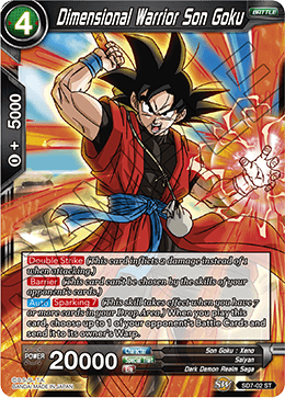 Dimensional Warrior Son Goku - Miraculous Revival - Starter Rare - SD7-02