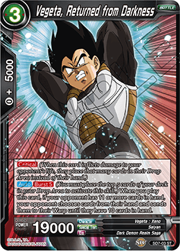 Vegeta, Returned from Darkness - Miraculous Revival - Starter Rare - SD7-03