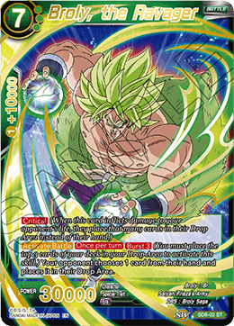 Broly, the Ravager - Destroyer Kings - Starter Rare - SD8-02