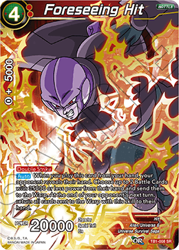 Foreseeing Hit - Tournament of Power - Super Rare - TB1-008