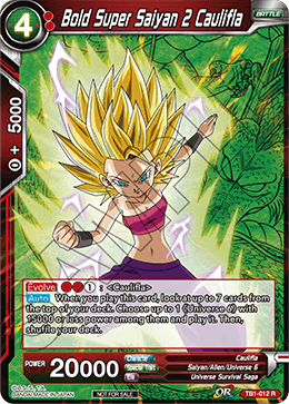 Bold Super Saiyan 2 Caulifla (Event Pack 2 - 2018) - Promotion Cards - Promo - TB1-012