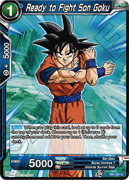 Ready to Fight Son Goku - Tournament of Power - Common - TB1-027