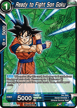 Ready to Fight Son Goku (Event Pack 2 - 2018) - Promotion Cards - Promo - TB1-027