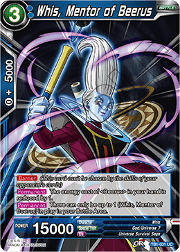 Whis, Mentor of Beerus - Tournament of Power - Uncommon - TB1-031