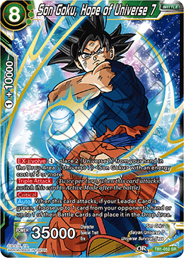 Son Goku, Hope of Universe 7 - Tournament of Power - Super Rare - TB1-052